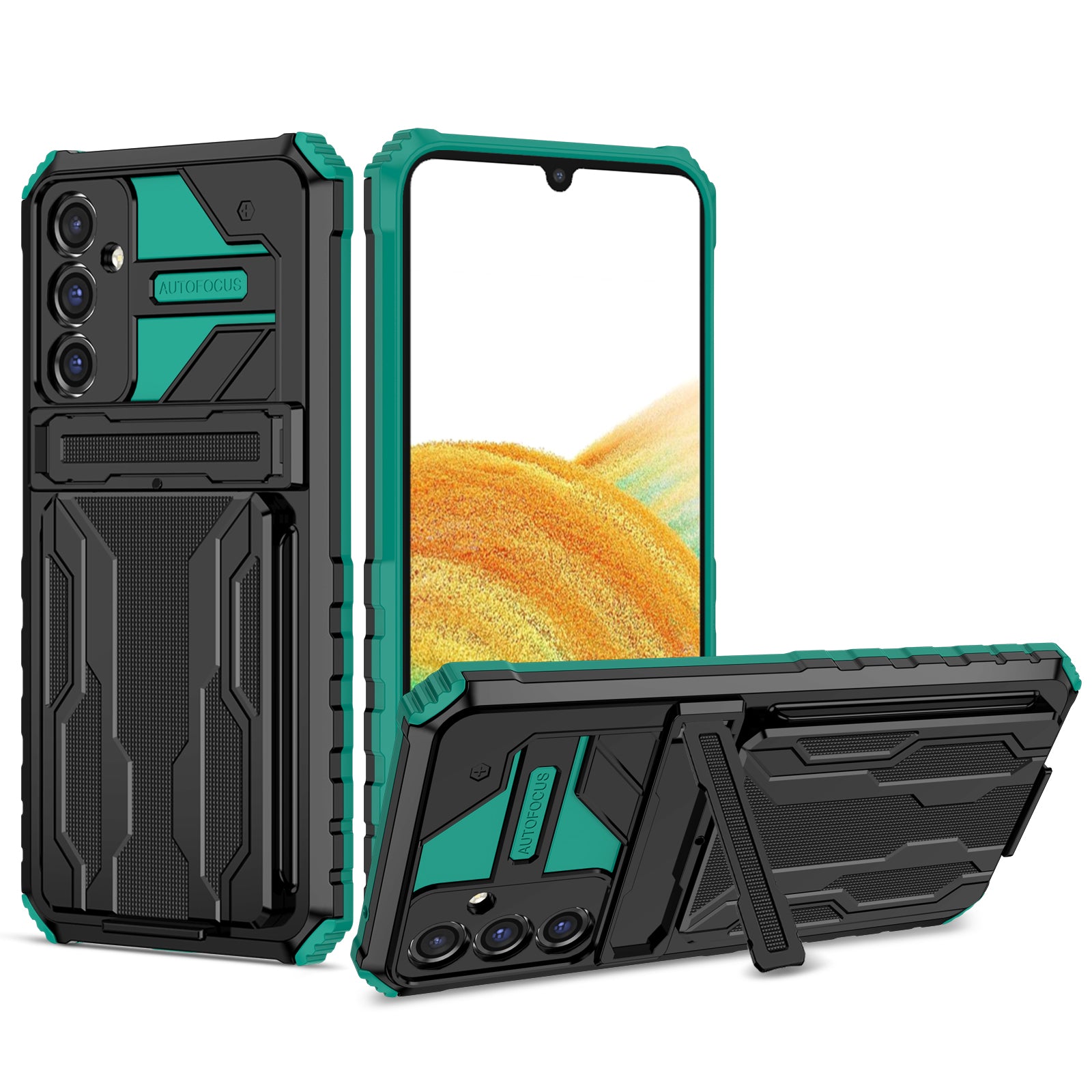 For Samsung Galaxy A34 5G Kickstand Detachable Card Holder Case PC TPU Cell Phone Cover For Samsung Galaxy A34 5G Kickstand Detachable Card Holder Case PC TPU Cell Phone Cover